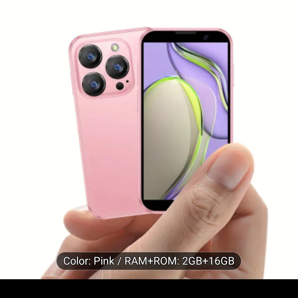 Pink Smartphone with 2GB RAM and 16GB Storage